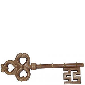4750 - Schlüssel aus Holz (mit 4 Hacken)
