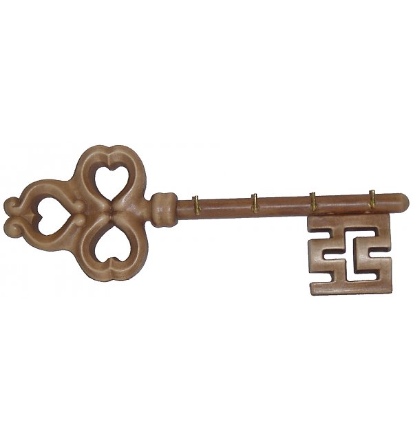 4750 - Schlüssel aus Holz (mit 4 Hacken)
