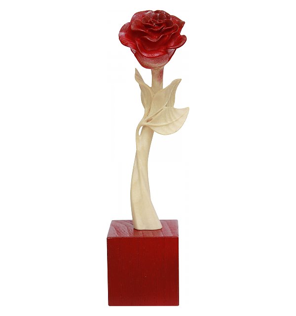 4840 - Rose aus Holz LACKIERTR