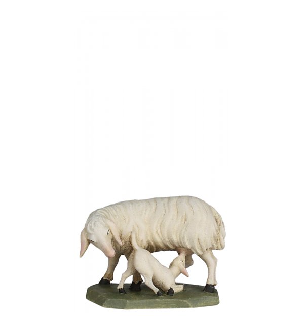 6633 - Schaf mit Lamm (Ahorn)