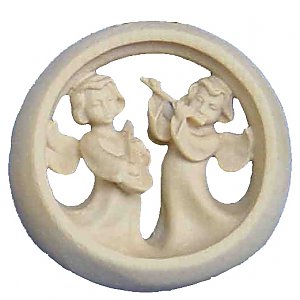3610 - Christmastree ring with angel made in wood (instru