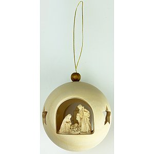 3672 - Christmastree ball holy Family stand. (with light)