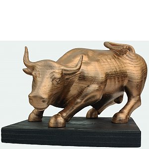 4882 - Wall street bull made in wood