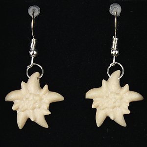 3816 - Earrings edelweiss hanging