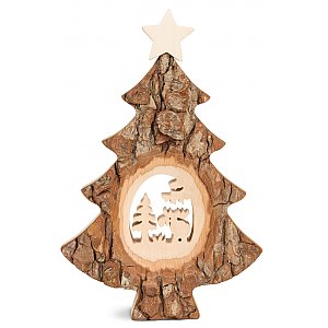 WA4455-2 - Christmas tree with sawn motif:
