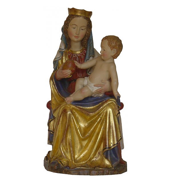 1092 - Virgin Mary Apple sat down (coat gold)