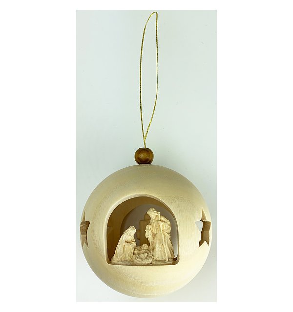 3672 - Christmastree ball holy Family stand. (with light)