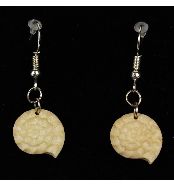 3814 - Earrings fossil hanging AHORNOEL