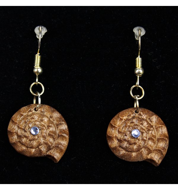 3814 - Earrings fossil hanging NUSS_KR