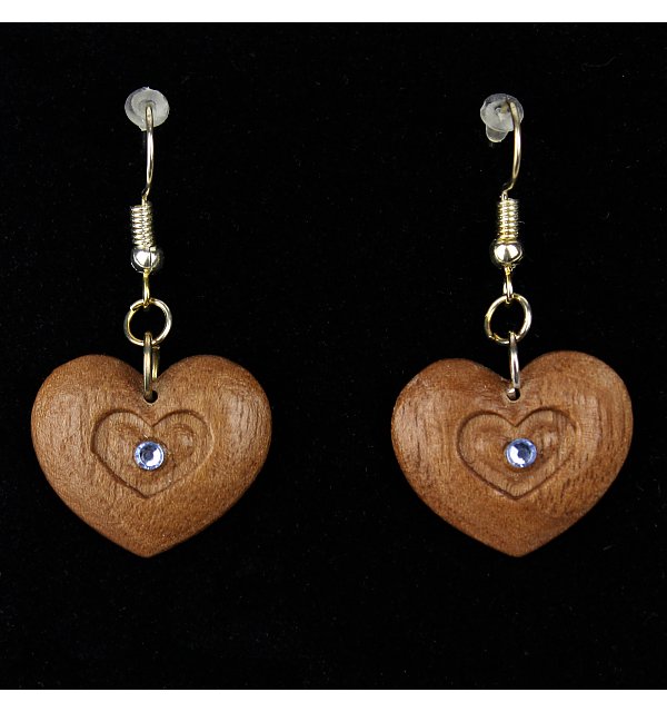 3812 - Earrings heart in heart hanging NUSS_KR