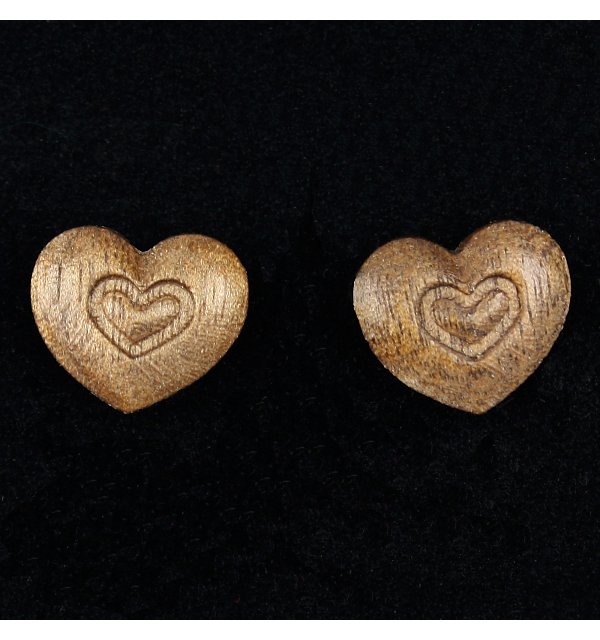 3802 - Earrings heart in heart NUSSOEL