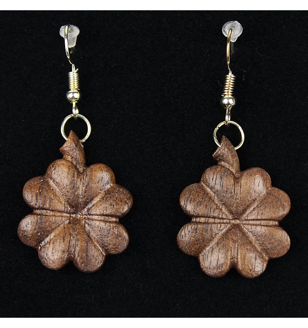 3811 - Earrings four clover hanging NUSSOEL