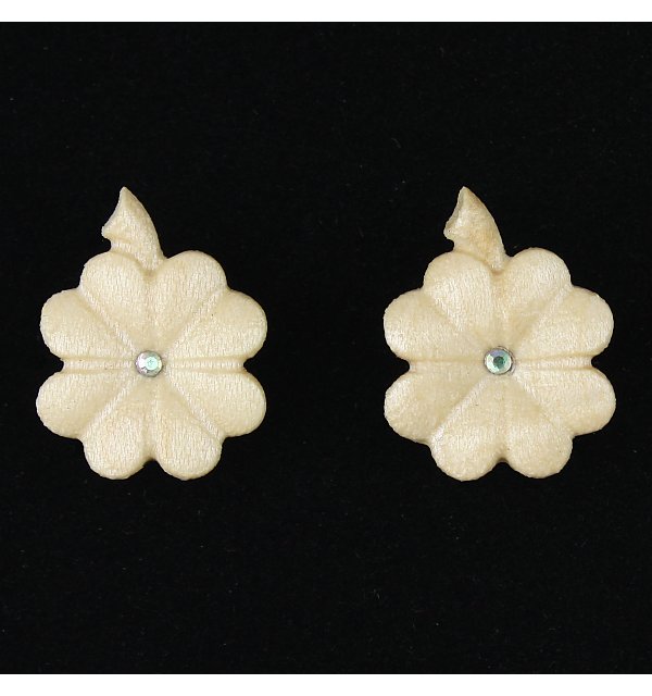3801 - Earrings four clover (with box) AHORN_KR