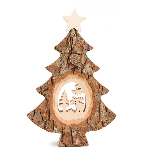 WA4455-2 - Christmas tree with sawn motif: