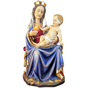 1093 - Virgin Mary Apple sat down (coat blue)