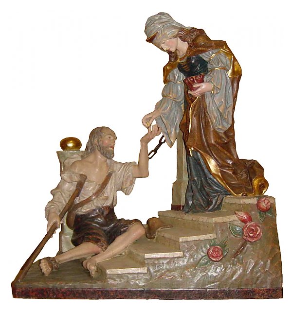 2140 - Santa Elisabetta con mendicante