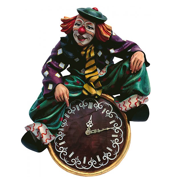4300 - Clown su orologio