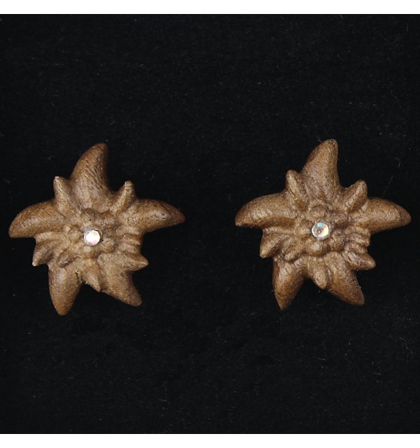 3806 - Orecchini stella alpina a perno NUSS_KR