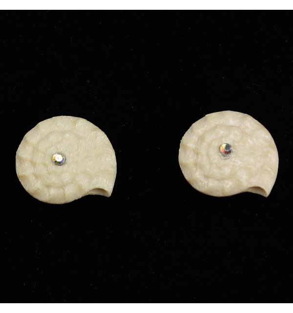 3804 - Orecchini fossile a perno AHORN_KR